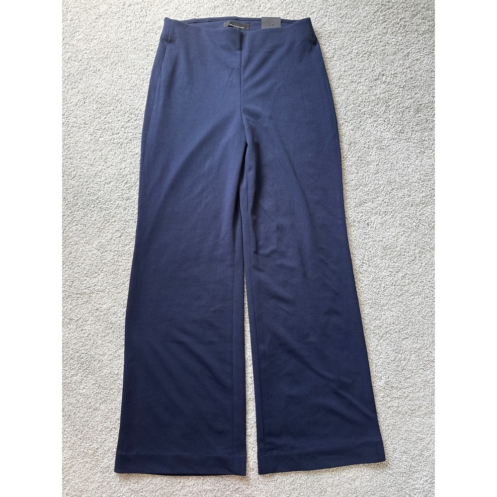 White House Black Market Wide Leg Pants 8R Officer Blue Slip On 570360391 NWT - Picture 1 of 4